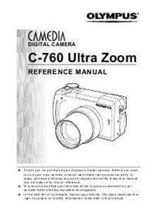 Olympus C 760 UZ manual. Camera Instructions.